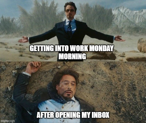 Monday work meme