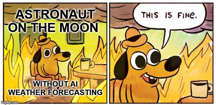 Astronaut on the moon without AI