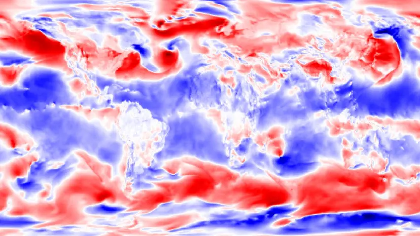 An example of a six-hour-ahead forecast as a “zero shot” skill of the un-tuned foundation model.