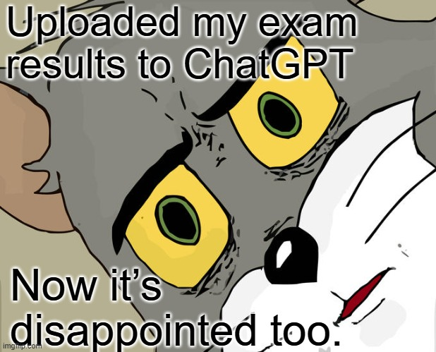 ChatGPT exam results