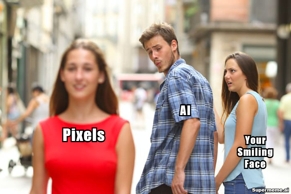 AI sees the pixels not the image