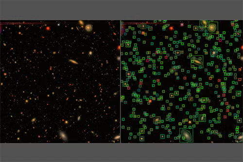 DeepDISC detecting stars and galaxy in space